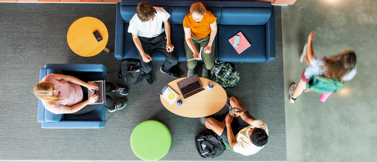 SCC students study on the Beatrice Campus.