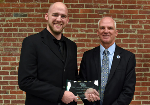 Nicholas Salestrom and Dr. Paul Illich, SCC President