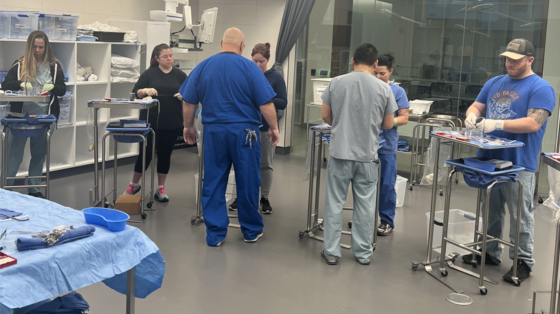 Surgical first assist students