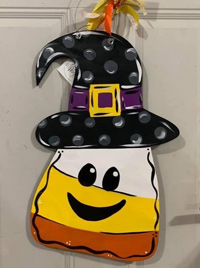 Candy corn witch hat